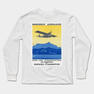 Bodensee Aerolloyd Vintage Poster 1925 Long Sleeve T-Shirt